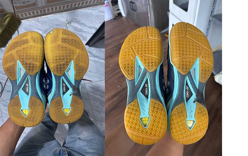 Đế giày Yonex sau khi phục hồi