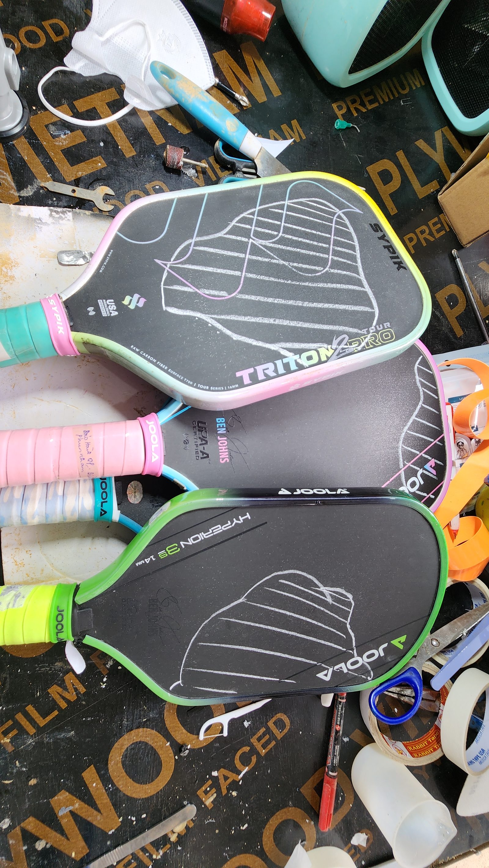 Vợt Pickleball đa dạng thương hiệu