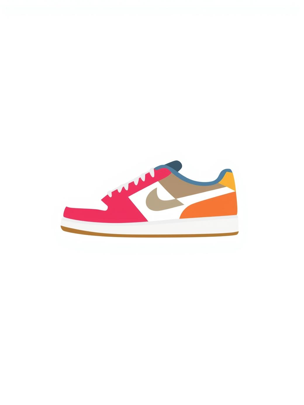 Official Sports Shoes icon tow color. nền trắng